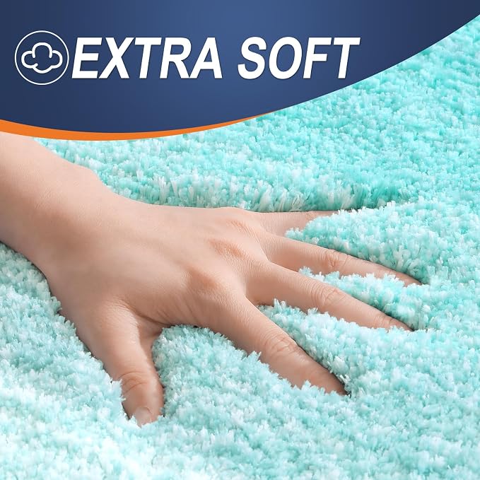 OLANLY Bathroom Rugs Mat 36x24, Extra Soft Absorbent Microfiber Bath Rugs - Image 3