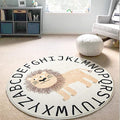 Poowe Round Kids Playroom Rug by Poowe