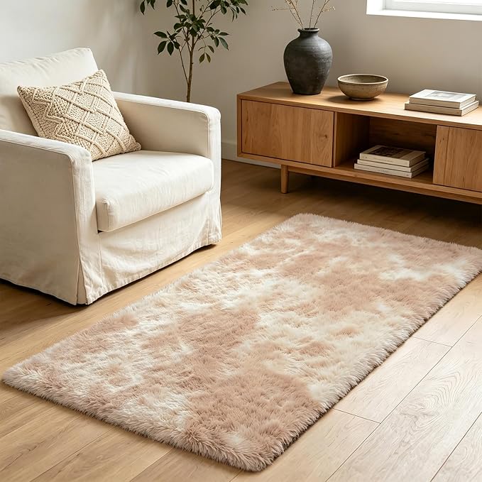 Shag Runner Rug for Bedroom Living Room 3x7 Upgrade Non-Slip Fluffy Soft - Image 7