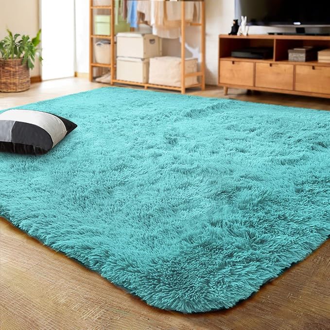 LOCHAS Ultra Soft Indoor Modern Area Rugs Fluffy Living Room Carpets by LOCHAS