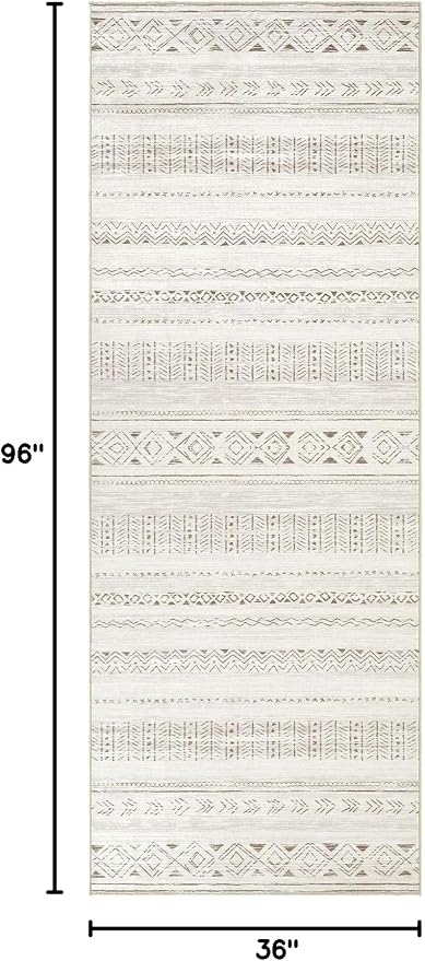 cotiled Washable 3x8 Runner Rugs: Washable Boho Rugs - Image 2