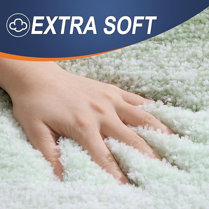 OLANLY Large Bathroom Rugs Mat 45x27, Extra Soft Absorbent Microfiber Bath Rugs - Image 3