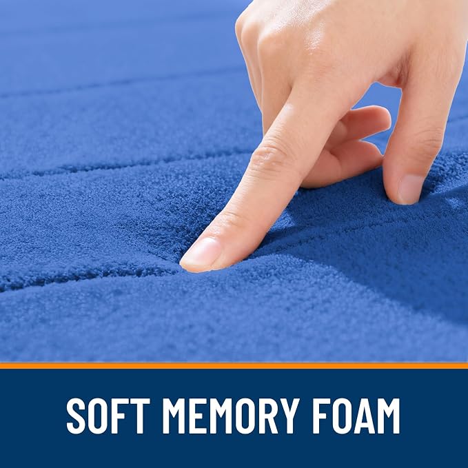 OLANLY Memory Foam Bath Mat 59x35, Super Soft Absorbent Bathroom Rugs, Quick Dry - Image 5