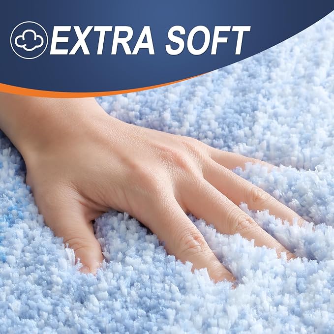 OLANLY Bathroom Runner Rugs Mat 47x24, Extra Soft Absorbent Microfiber Bath Rugs - Image 3