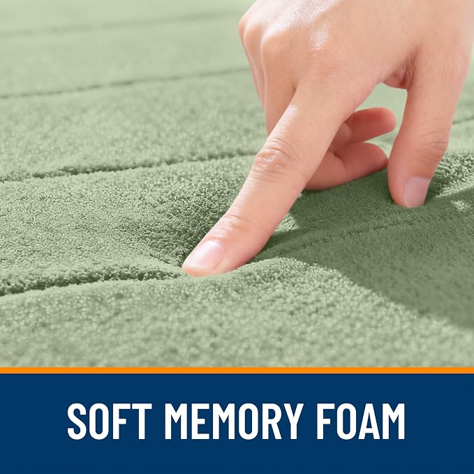 OLANLY Memory Foam Long Bathroom Rugs Runner 47x17, Super Soft Absorbent Bath - Image 5