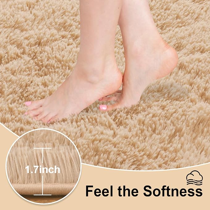 Mugorn Area Rugs 9x12 Living Room, Large Fluffy Area Rugs - Image 2