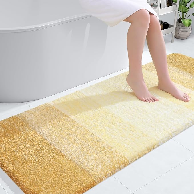 OLANLY Bathroom Runner Rugs Mat 59x24, Extra Soft Absorbent Microfiber Bath Rug by OLANLY