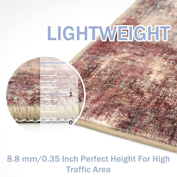 IOHOUZE Abstract Runner Rug 3x7 Ft Washable Runners - Image 5