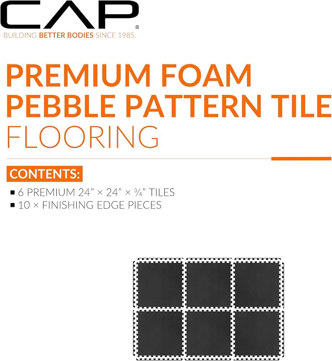 CAP Puzzle Exercise Mats | 3/4” Thick EVA Interlocking Foam Tiles - Image 2