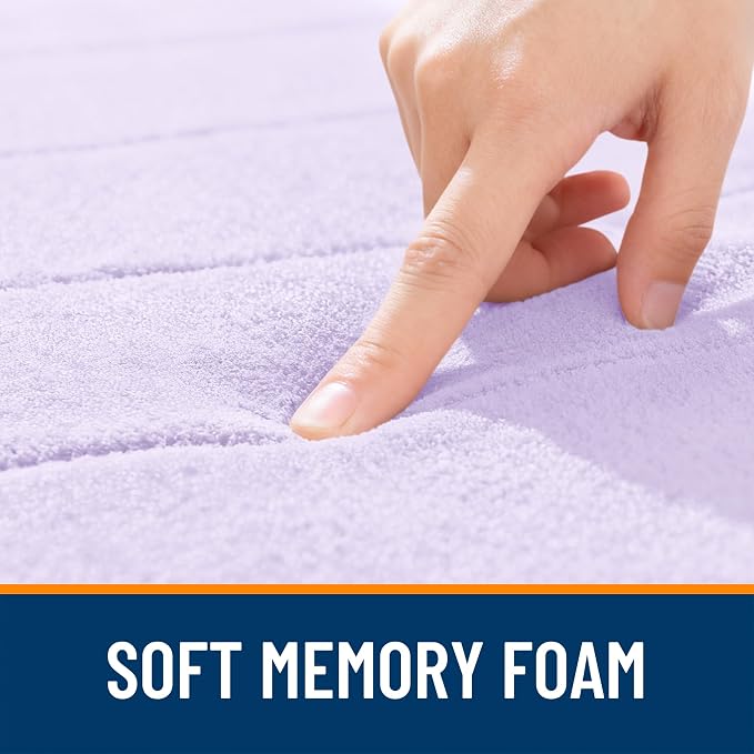 OLANLY Memory Foam Bath Mat 44x24, Super Soft Absorbent Bathroom Rugs, Quick Dry - Image 5