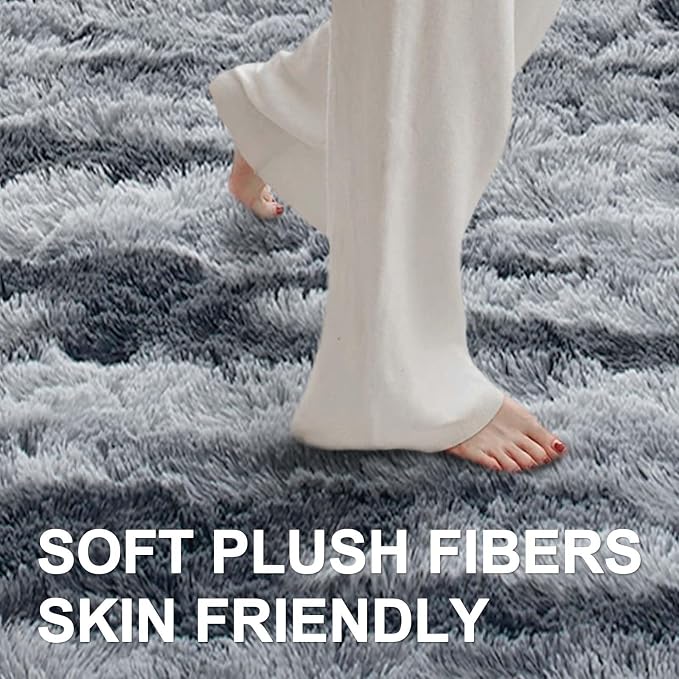 9x12 Ft Extra Large Shag Rugs for Living Room, Ultra Soft Fluffy Furry Area - Image 4