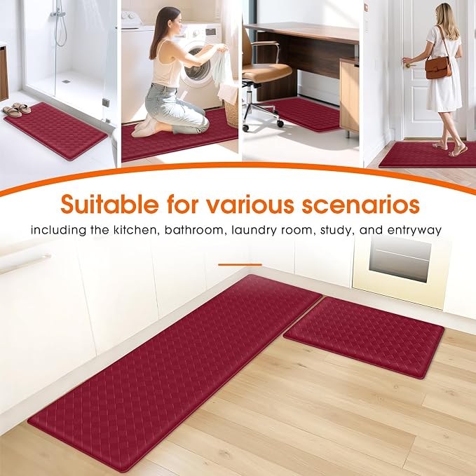TranquilRelax Kitchen Mats, Cushioned Anti Fatigue Kitchen Mats - Image 4
