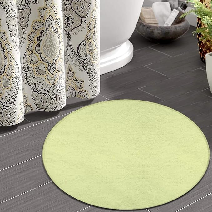 Home Decor Non Slip Kitchen Office Circle Rug, Machine Washable Modern Round - Image 4