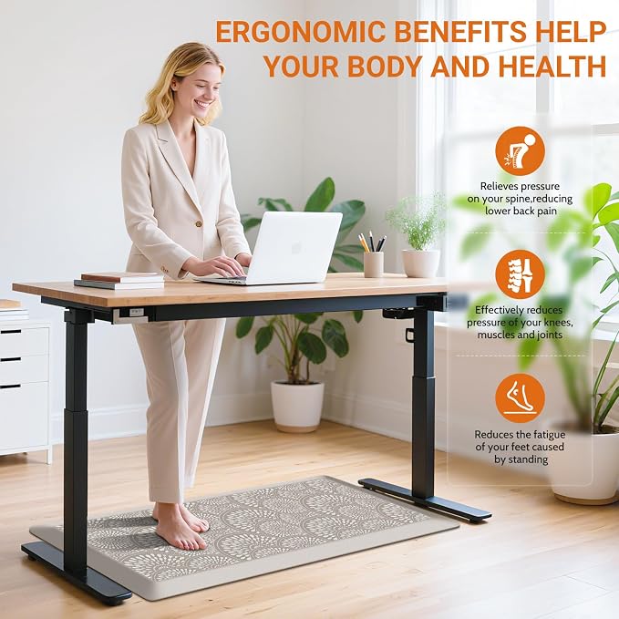 Mattitude 4/5 Inch Kitchen Mat, 20x39in Heavy Duty Ergonomic Comfort Foam - Image 7