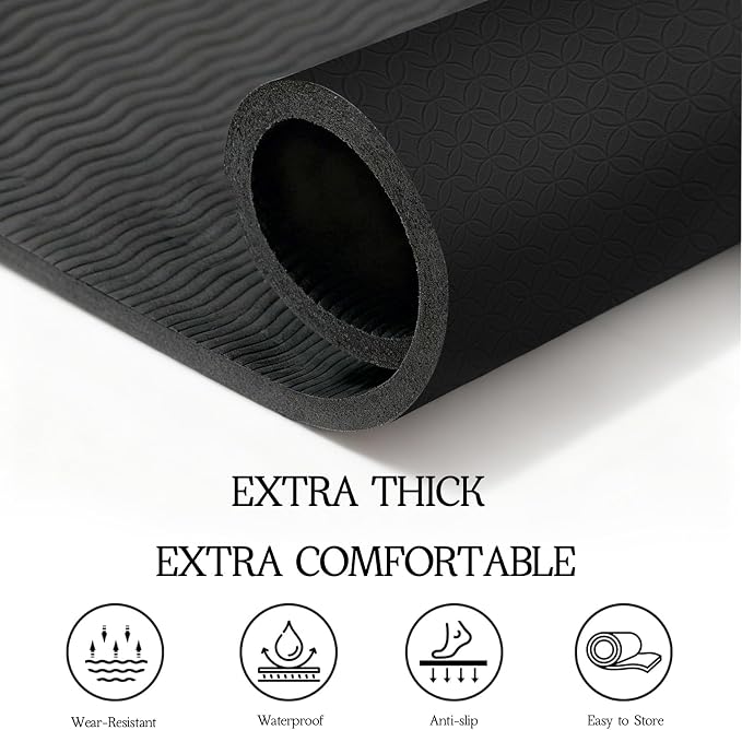 VTORY Extra Large Yoga Mat Thick Exercise Mat - Image 4