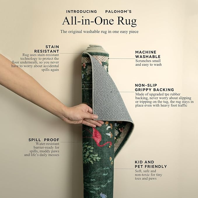 Washable Kitchen Rug Runners for Hallways: 2'x6' Bedroom Runner Rug Non Slip - Image 4