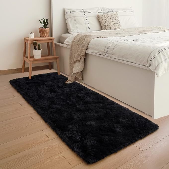 YJ.GWL Fluffy Runner Rug for Bedroom Living Room Soft Shag Rugs 2x6 Feet - Image 7