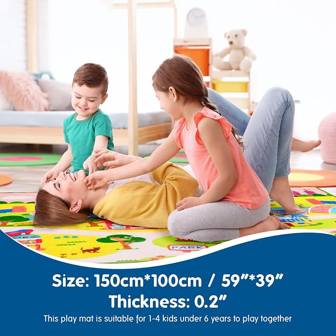 Booooom Jackson Enchanting Kids Pink Castle Rug - Image 2