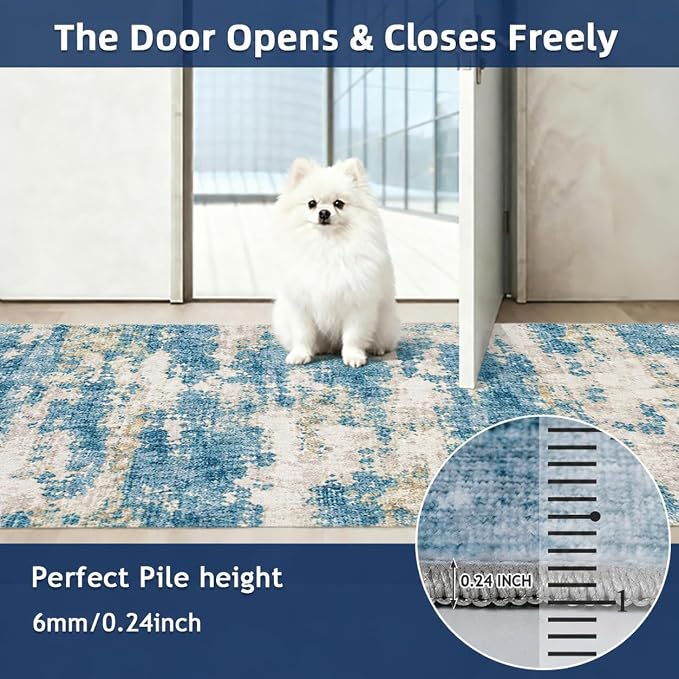 Washable Runners for Hallway 2x6 Runner Rug, Ultra-Thin Kitchen Runner Rugs - Image 6
