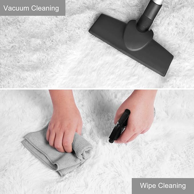 YJ.GWL Soft Runner Rug for Bedroom Living Room Plush Fluffy Rugs 2x6 Feet - Image 5