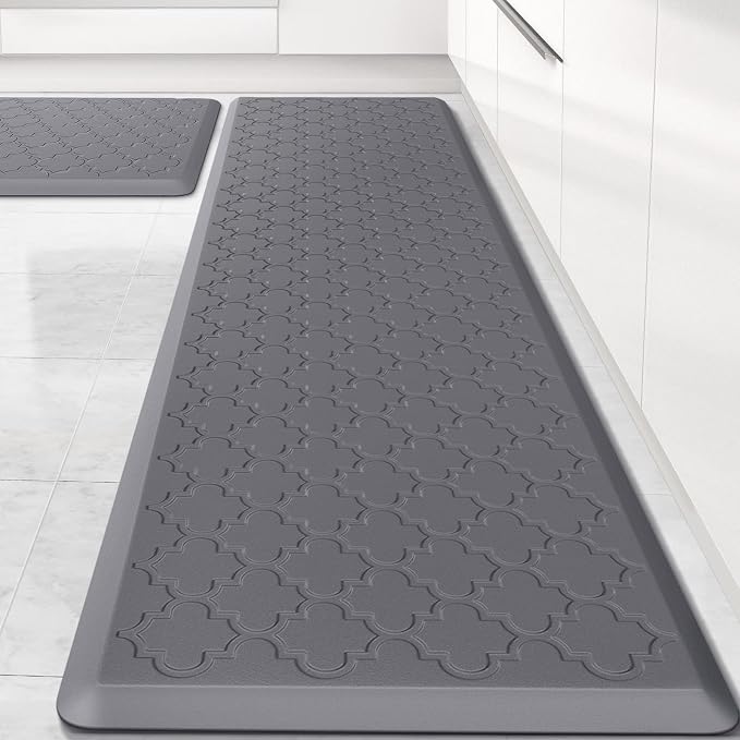 Kitchen Mat Cushioned Anti-Fatigue Floor Mat Water Resistant Non-Skid Kitchen by SoftDuo