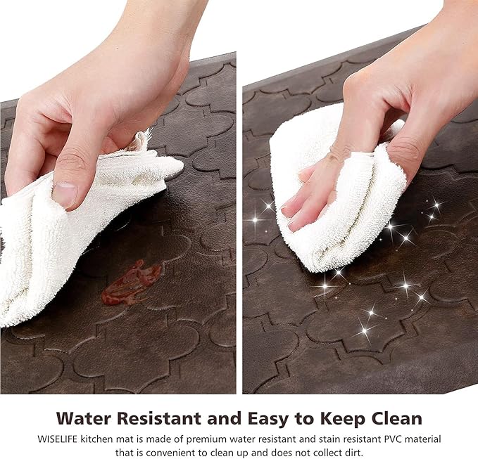 WISELIFE Kitchen Mat Cushioned Anti Fatigue Floor Mat, Thick Non Slip - Image 4