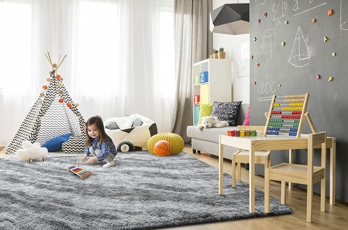 TWINNIS Super Soft Shaggy Rugs Fluffy Carpets, 5x8 Feet, Indoor Modern Plush - Image 4