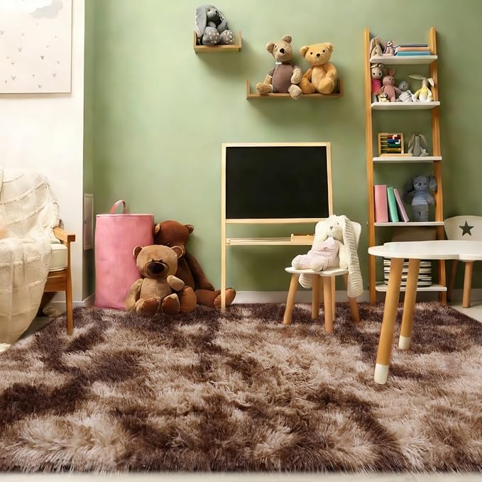 6x9 Rugs for Living Room, Rugs for Bedroom, Plush Fluffy Carpet, Non-Slip - Image 7