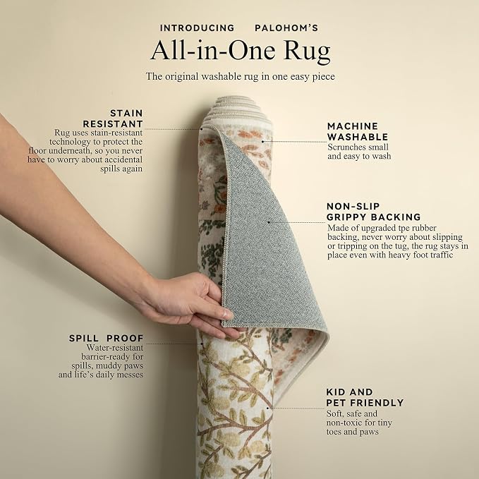 Runner Rugs Washable Kitchen Runner: 2'6"x8' Hallway Runner Rug Stain Resistant - Image 4