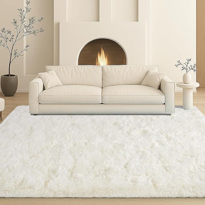 5x7 Plush Fluffy Area Rugs, Large Soft Carpet, Upgraded Non-Slip Rectangular Rug - Image 9