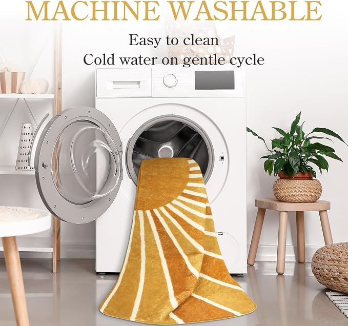 Lahome Boho Area Rug: 5'x7' Machine Washable & Non-Slip - Image 3