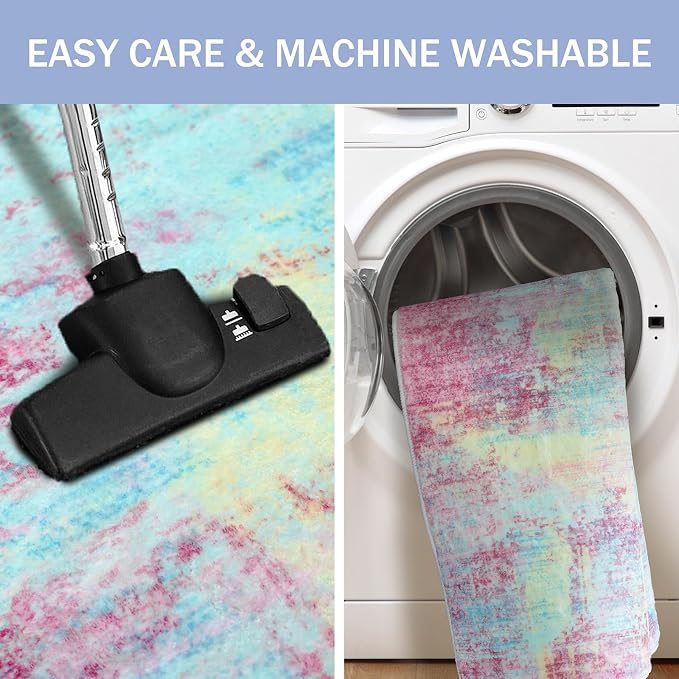 IOHOUZE Abstract Area Rugs 8x10 Ft Washable Large Rugs - Image 4