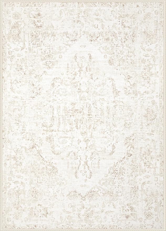 6x9 Area Rugs for Living Room: Washable Rug Vintage Large Rugs Soft Non Slip - Image 9