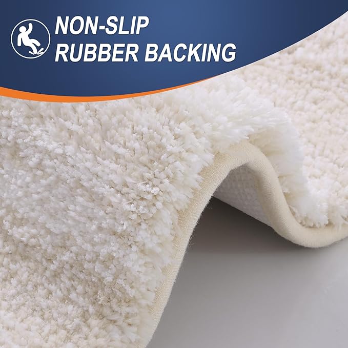 OLANLY Bathroom Rugs Mat 36x24, Extra Soft Absorbent Microfiber Bath Rugs - Image 4