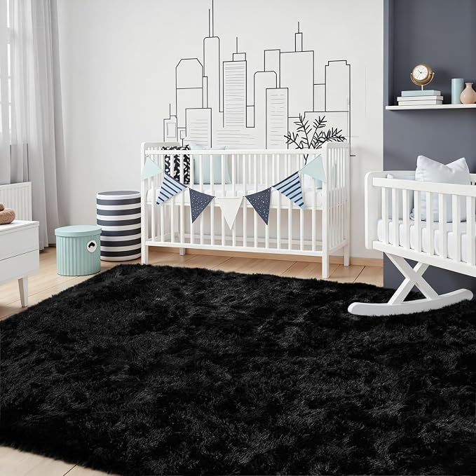 8x10 Area Rug for Living Room, Ultra Soft Fluffy Shag Rugs for Bedroom - Image 3