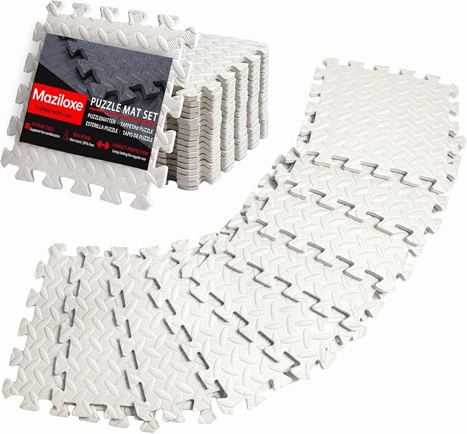Gym Flooring for Home Gym, 12.6"x12.6"x0.4" EVA Exercise Mats, Puzzle Floor Mat - Image 8