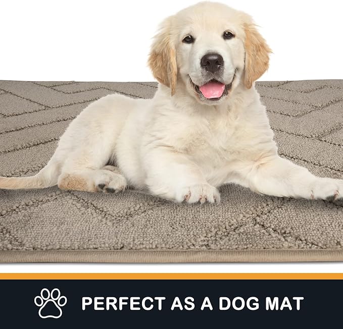 PURRUGS Dirt Trapping Door Mat 48" x 48", Non-Slip Machine Washable Entry Rug - Image 6