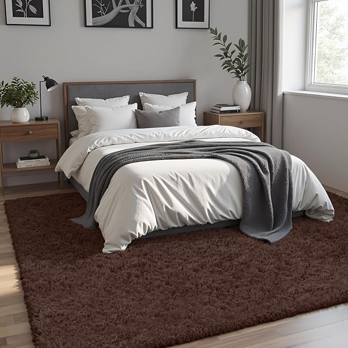 8x10 Area Rug for Living Room, Ultra Soft Fluffy Shag Rugs for Bedroom - Image 2