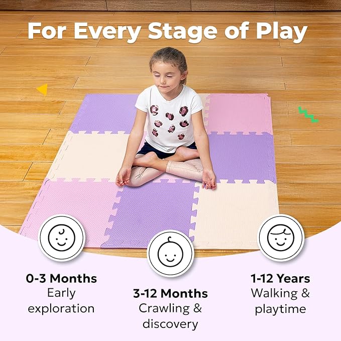 MioTetto Baby Play Mat, Comfortable Playtime Mat – Portable Foam Floor Tiles - Image 8