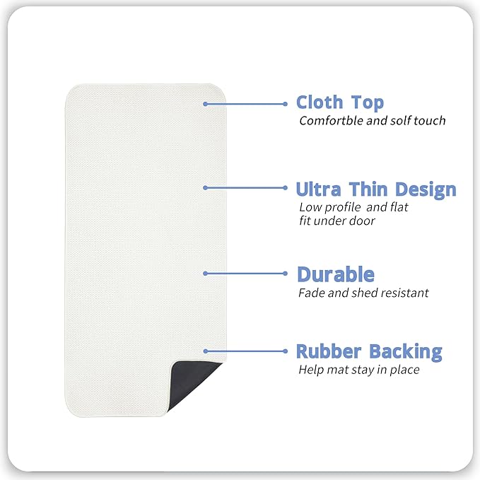 Bosap Bath Mat, Ultra Thin Bathroom Runner Rugs, Large Bath Mats - Image 2