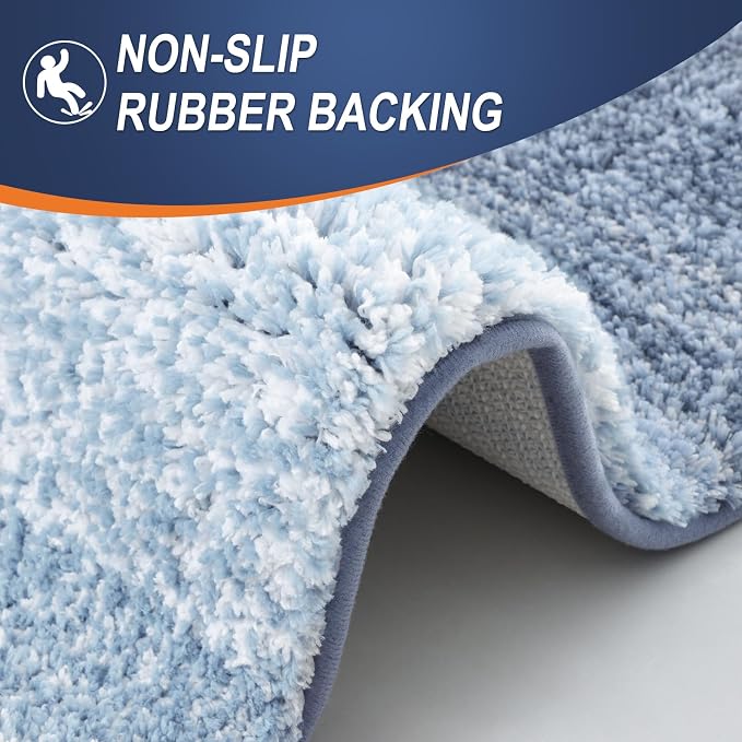 OLANLY Bathroom Runner Rugs Mat 70x20, Extra Soft Absorbent Microfiber Bath Rugs - Image 5