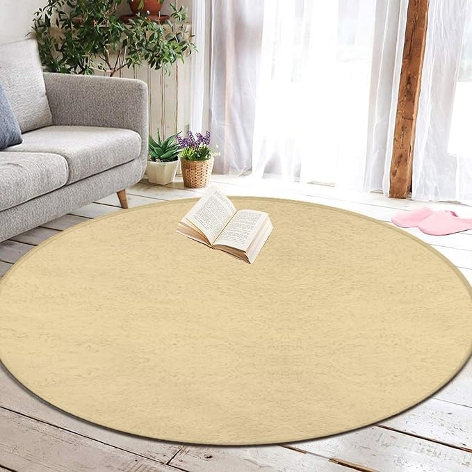 Large Round Area Rug Home Decor Modern Bathroom Rug Kitchen Office Circle Rug - Image 5