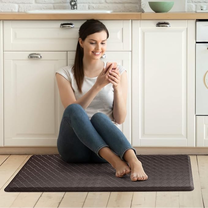 HappyTrends Kitchen Mat Cushioned Anti-Fatigue Kitchen Rug, Thick Waterproof - Image 6