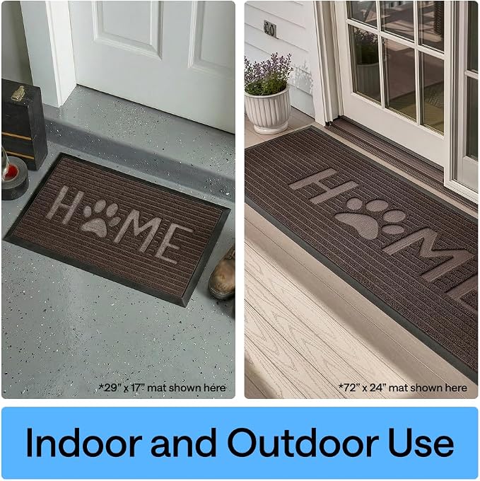GORILLA GRIP 100% Waterproof All-Season WeatherMAX Doormat, US Designed Natural - Image 9