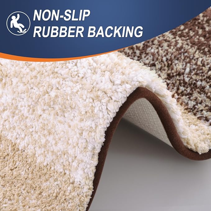 OLANLY Bathroom Runner Rugs Mat 59x24, Extra Soft Absorbent Microfiber Bath Rugs - Image 4