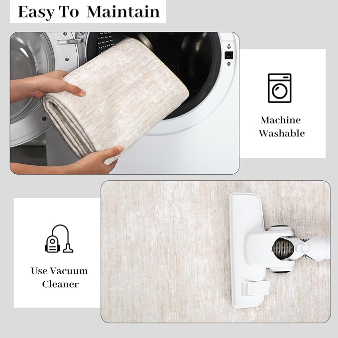 RUGSREAL Area Rug 5x7 Machine Washable Area Rug - Image 5