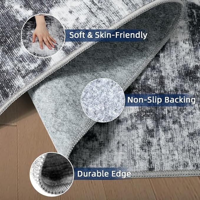 Runners for Hallways 2x8 Kitchen Runner Rugs，Modern Abstract Rug Runners for - Image 5