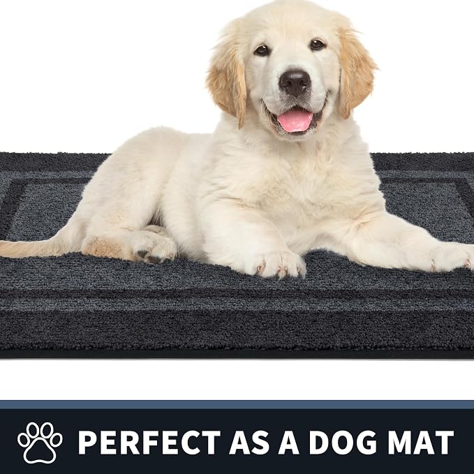 PURRUGS Dirt Trapping Door Mat 24" x 70", Non-Slip Machine Washable Entryway Rug - Image 6