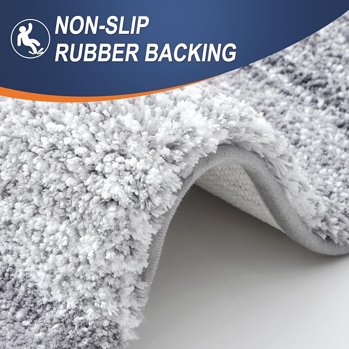 OLANLY Large Bathroom Rugs Mat 45x27, Extra Soft Absorbent Microfiber Bath Rugs - Image 5
