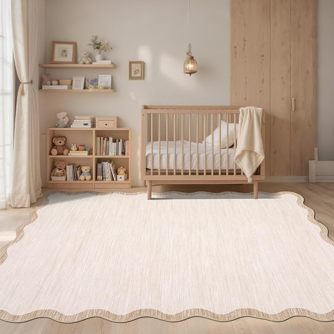 GarveeHome Scalloped Large Living Room Area Rug 8x10 - Image 2